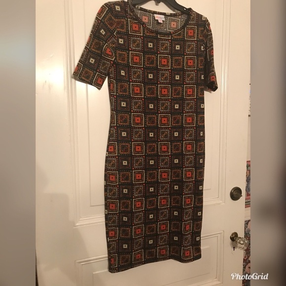 LuLaRoe Julia Dress Size Small A1 - Picture 1 of 3